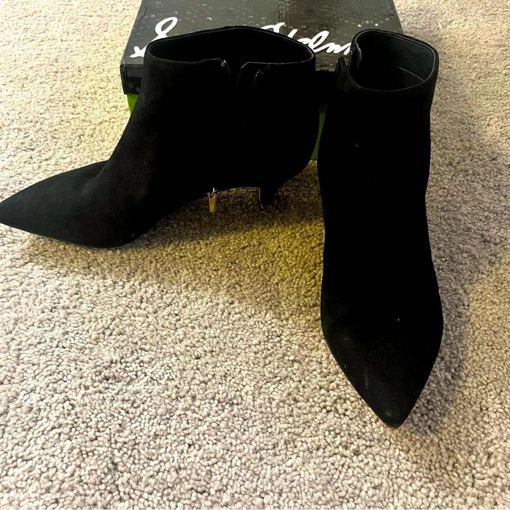Sam Edelman Black Ankle Booties size 10
